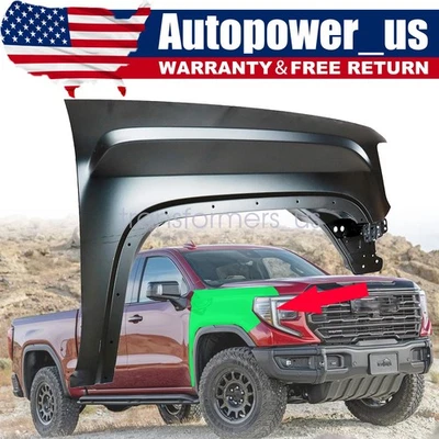 Se adapta a GMC Sierra 1500 2500 HD 3500 HD 2014-2018 2019 guardabarros delantero derecho acero Foto 1 de 4