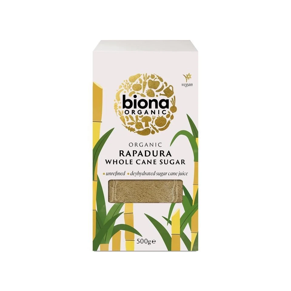 Biona Organic Rapadura Whole Cane Sugar 500g
