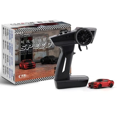 Turbo Racing C75-RED 1/76 RC Sport Speed Car 2WD On Road RTR w/Radio - Image 1 of 4