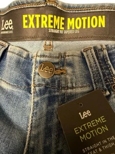Jeans Lee Extreme Motion uomo taglio dritto gamba affusolata taglia 33x30 NUOVISSIMO - Foto 1 di 10