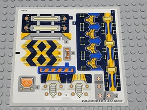 Nueva hoja de pegatinas LEGO solo 70322 Nexo Knights Axl's Tower Carrier - Imagen 1 de 1