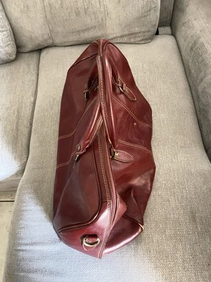 Italian Handmade Leather Travel Bag for man(from ITALY)italian leather handmade  - Image 1 of 4