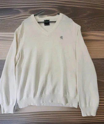 SUÉTER HOMBRE EXPRESS CUELLO EN V TALLA XL BLANCO JERSEY SUAVE  Foto 1 de 4