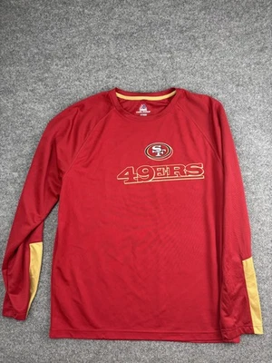 San Francisco 49ers Shirt Mens XL Red Gold Long Sleeve NFL Football Cool Base - Image 1 of 4