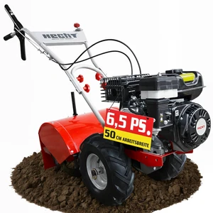 HECHT Gartenfräse Benzin 50 cm Arbeitsbreite 6 PS Acker Boden Motor Fräse Hacke - Bild 1 von 8