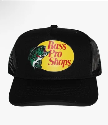 Шляпа дальнобойщика с черной сеткой Bass Pro Shops с логотипом - Изображение 1 из 2