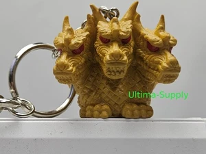 2001 Vintage Godzilla Origins Gold King Ghidora Keychain - Picture 1 of 8