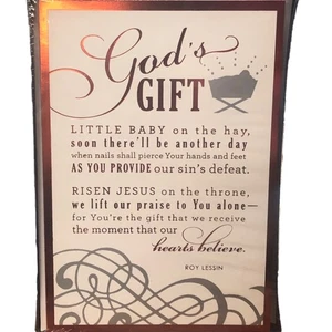 Dayspring 18 christliche Weihnachtskarten Gottes Geschenk Gedicht & Bibelvers - Bild 1 von 2