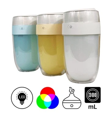 Diffusore di Olio Essenziale per Auto Umidificatore Aria LED 300 Ml Casa Ufficio - Image 1 of 4