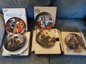 Schönes 5er Set Norman Rockwell verschiedene Thementeller von Knowles - Bild 1 von 19