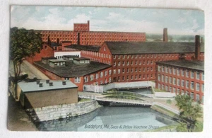 Vintage 1910 Prelinen Postkarte von Biddeford, Me. ..Saco & Pettee Machine Shops - Bild 1 von 2