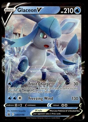 Pokemon TCG SWSH: Sword & Shield Promo Cards #SWSH196 Glaceon V NM - Image 1 of 2