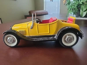 NYLINT ROCKFORD ILL. MODEL T ROADSTER METAL TOY CAR VINTAGE 10 INCH 1950'S - Picture 1 of 10