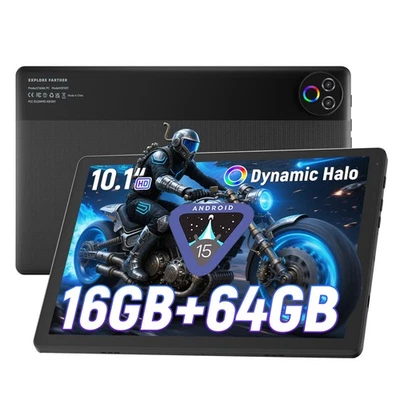 10.1 inch 16GB ROM 64GB RAM Tablet  WIFI Android 15 Unlock Bluetooth IPS HD LCD - Image 1 of 4