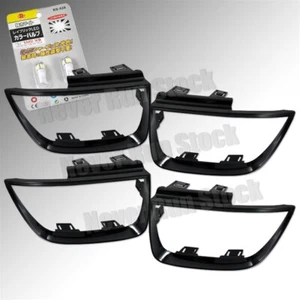 FOR 10-13 CHEVY CAMARO TAIL LIGHTS BEZEL GLOSS BLACK TRIM + LICENSE PLATE BULB - Foto 1 di 3