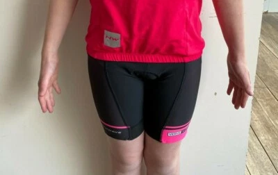 Northwave Verve padded bib shorts, blk with pink trim. Sports Range. Brand New. - Image 1 of 3