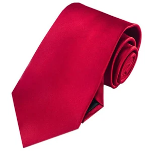 Men's Scarlet Red Tie - Picture 1 of 1
