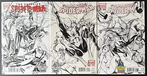 AMAZING #1 SUPERIOR #31 & SPIDER-MAN 2099 #1 3 MIDTOWN SKETCH byJ SCOTT CAMPBELL - Picture 1 of 10