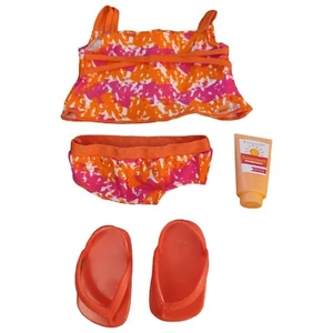 Sandalias y loción Tankini Brillantes y Salpicaduras Muñeca American Girl  - Imagen 1 de 9