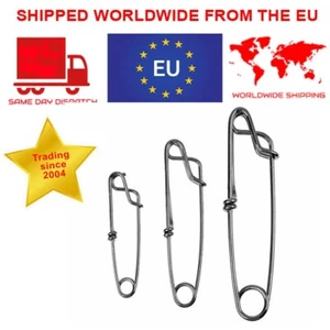 Tuna Clip Fishing Float Line Stainless Steel Long Line Clips 60mm / 80mm / 100mm - Picture 1 of 5