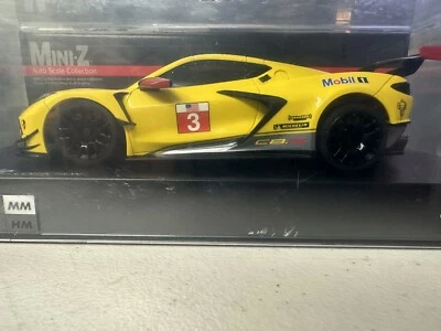 Kyosho Mini-Z ASC Chevrolet Corvette C8.R RWD MR-03 Yellow MZP244Y - Image 1 of 4