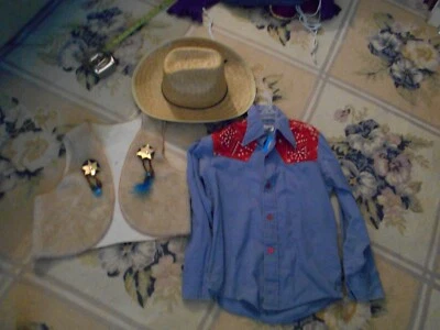 Chaleco Vaquero Unisex Western Infantil De Colección, Camisa Bronco y Sombrero Foto 1 de 4