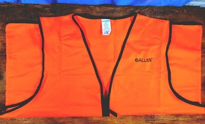 Allen Blaze Orange Hunting / Safety Vest One Size Fits up 2X - Image 1 of 4
