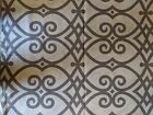 Jaclyn Smith Trend Upholstery Fabric Gray Off-White Geometric Scroll 2.7 yd x 59