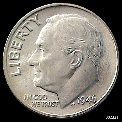 1946-D Roosevelt Dime (Brilliant & Uncirculated) Cover