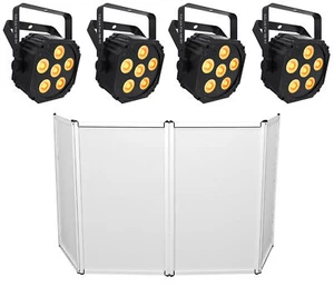 (4) Chauvet DJ Ezlink Par Q6 BT Wireless Bluetooth Wash Lights Par Cans+Facade - Picture 1 of 11