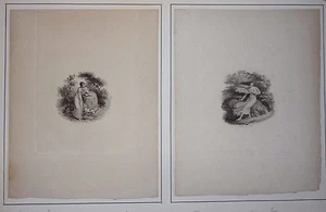 Un ensemble de deux gravures d'illustration par Les LAMBERT avant la lettre - Imagen 1 de 1
