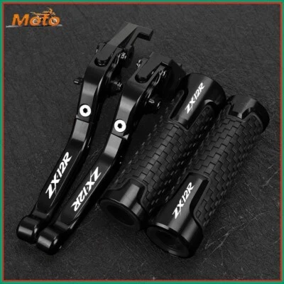 Nuevo Para Kawasaki Ninja ZX12R ZX1200 CNC Embrague de Freno Ajustable Palanca Empuñaduras Foto 1 de 4