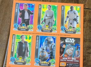 2016 STAR WARS CELEBRATION EUROPE EXCLUSIVE TOPPS SHEET SET OF 6 HAN LUKE LEIA - Picture 1 of 1