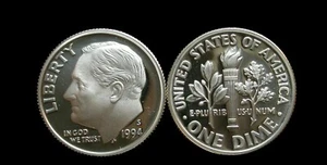 1994  Proof  Roosevelt Silver Dimes GEM W/ Free Ship - Picture 1 of 1