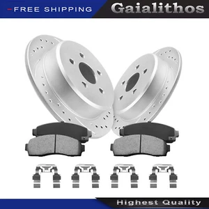 Front Coat Brake Rotors Ceramic Pad Kit For Saturn Vue Chevrolet Equinox Pontiac - Picture 1 of 14