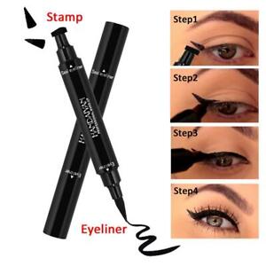 Winged Eyeliner Stamp Waterproof Makeup Womens Eye Liner Pencil Black Liquid TOP
