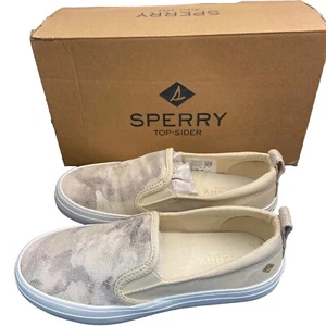 Sperry Crest TG Plat Camo Ivory Womens 5.5 - Picture 1 of 5