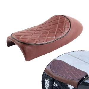 Seat Hump Vintage Saddle For Honda For Suzuki For Yamaha Cafe Racer Brown Motor - Picture 1 of 9