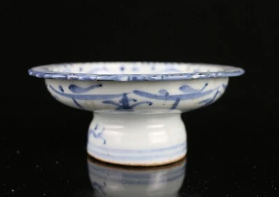 Antiguo tazón de ofrenda de porcelana de exportación china a Tailandia Foto 1 de 4