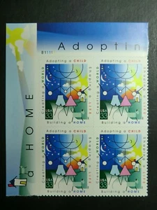 3398 MNH 2000 33c Adoption PB adopting a child building a home life family kids - Picture 1 of 1
