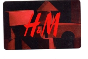 H&M Black And Red Gift Card No $ Value Collectible - Picture 1 of 1