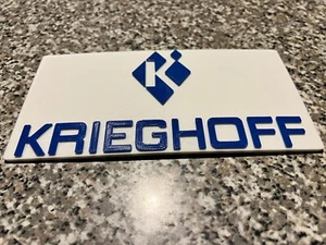 Kreighoff Logo Schild Custom - Trap Skeet Sporting Clays - Neu - Made in USA - Bild 1 von 3