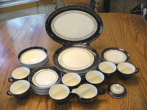 Vintage TAYLOR, SMITH & Taylor (TS&T) Versatile China TST429 Cobalt w/ Filigree - Picture 1 of 49