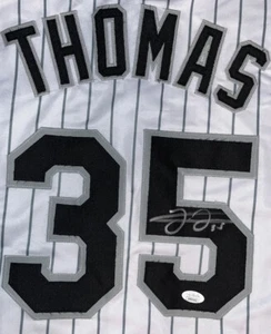 Frank Thomas Pinstripe signed Chicago White Sox jersey JSA Witness COA Big Hurt - Picture 1 of 6