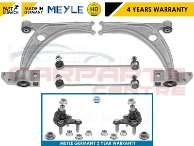 FOR VW PASSAT SHARAN TIGUAN FRONT MEYLE HD LOWER WISHBONE ARMS BALL JOINTS LINKS - Image 1 of 2