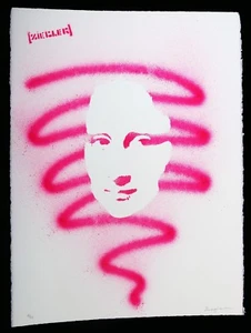 ZIEGLER T SIGNED + dface,shepard fairey,dolk,banksy,faile,mr brainwash STICKERS - Picture 1 of 8