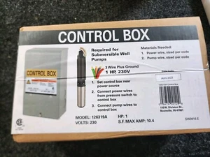 Star Water Sys Pump Motor Control Box 3 Wire Submersible Well 1 HP 230V Vg1 - Picture 1 of 1