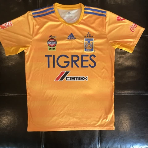 TIGRES UANL 2019 2020 HOME FOOTBALL SOCCER SHIRT JERSEY ADIDAS Sz M Cover