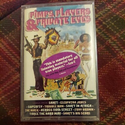 Vintage "Pimps, Players & Private Eyes" Cassette Various Artists Funk SEALED ! - Image 1 of 4