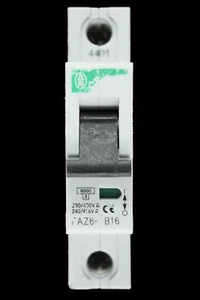 MOELLER 16 AMP TYPE B 6kA MCB CIRCUIT BREAKER FAZ6-B16 - Picture 1 of 7